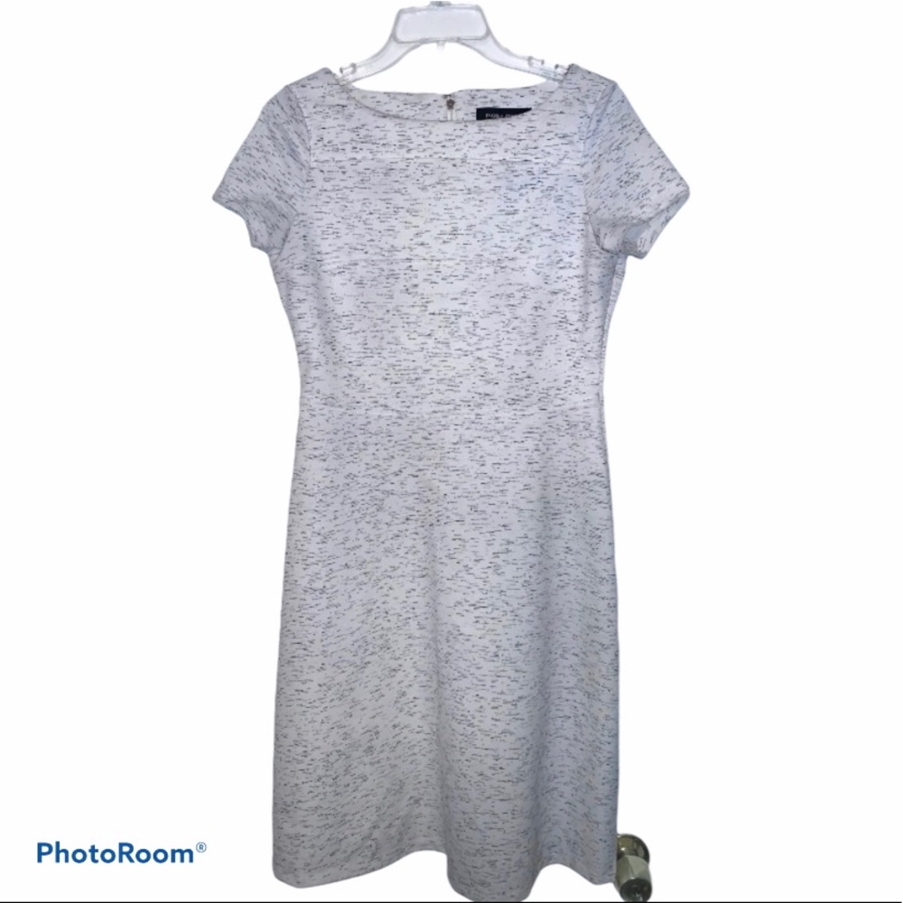 Ivanka Trump size 8 white&black shortsleeve dress